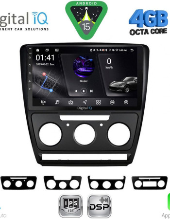DIGITAL IQ RSG 6595BL_CPA (10inc) MULTIMEDIA TABLET for SKODA OCTAVIA 5 mod. 2005-2012 (BLACK)