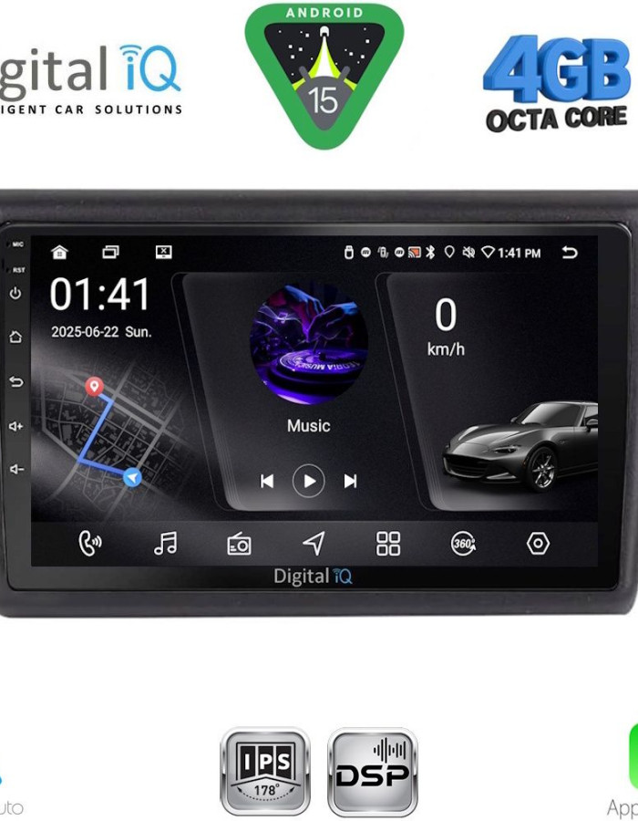 DIGITAL IQ RSG 6600_CPA (9inc) MULTIMEDIA TABLET for SKODA RAPID SPACEBACK mod. 2014-2019