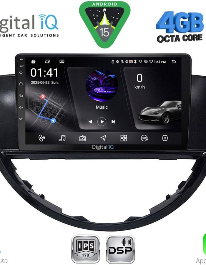 DIGITAL IQ RSG 6660_CPA (9inc) MULTIMEDIA TABLET for SUBARU TRIBECA mod. 2007-2014