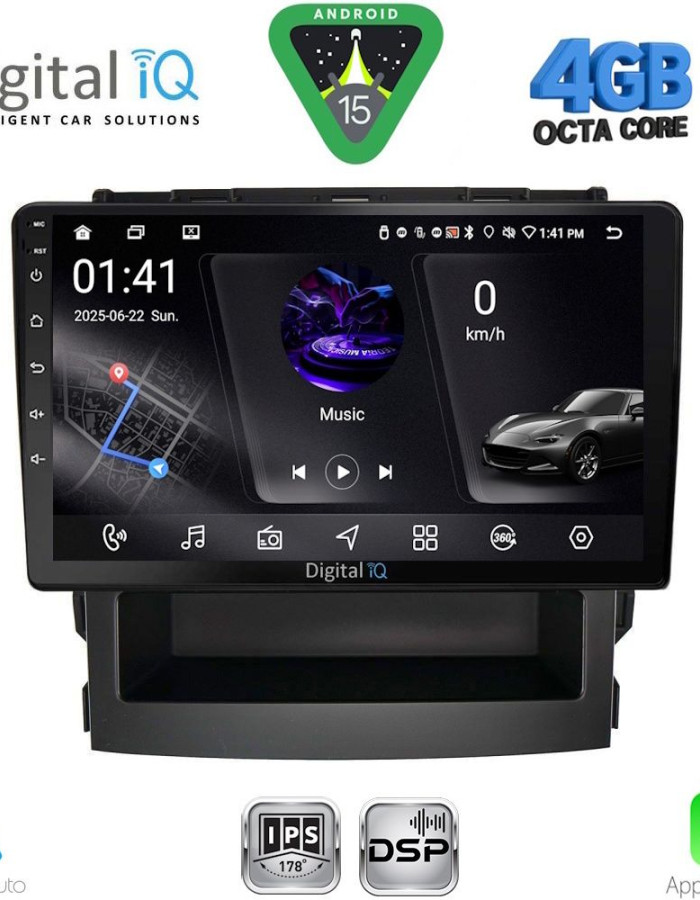DIGITAL IQ RSG 6664_CPA (9inc) MULTIMEDIA TABLET for SUBARU FORESTER - IMPREZA mod. 2019-2024