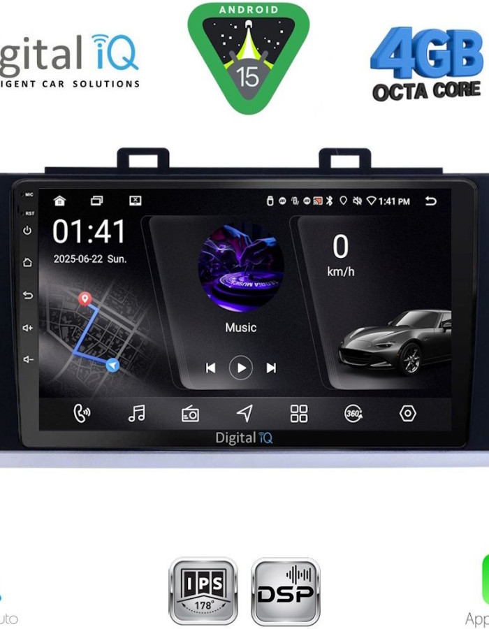 DIGITAL IQ RSG 6668_CPA (9inc) MULTIMEDIA TABLET for SUBARU LEGACY - OUTBACK mod. 2014-2019