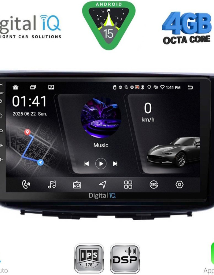 DIGITAL IQ RSG 6672_CPA (9inc) MULTIMEDIA TABLET for SUZUKI BALENO mod. 2016-2022