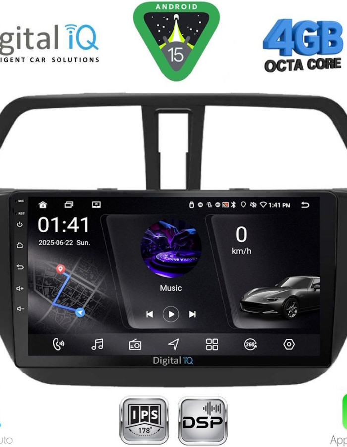 DIGITAL IQ RSG 6689_CPA (9inc) MULTIMEDIA TABLET for SUZUKI SX4 S-CROSS mod. 2014-2021
