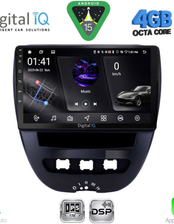 DIGITAL IQ RSG 6707_CPA (10inc) MULTIMEDIA TABLET for CITROEN C1-PEUGEOT 107-TOYOTA AYGO mod. 2005-2014