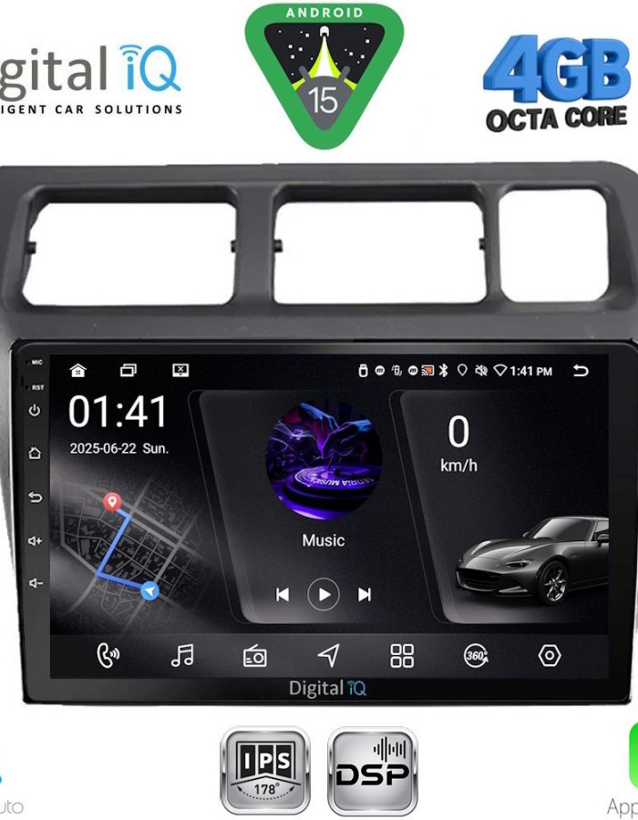 DIGITAL IQ RSG 6710_CPA (9inc) MULTIMEDIA TABLET for TOYOTA COROLLA mod. 1992-1997