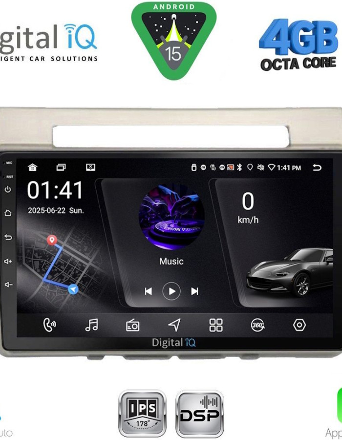 DIGITAL IQ RSG 6711B_CPA (9inc) MULTIMEDIA TABLET for TOYOTA COROLLA VERSO mod. 2004-2009