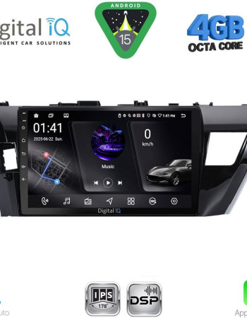 DIGITAL IQ RSG 6714SM_CPA (10inc) MULTIMEDIA TABLET for TOYOTA COROLLA mod. 2013-2016