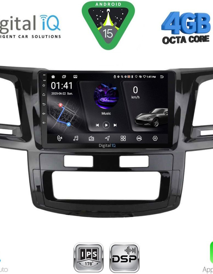 DIGITAL IQ RSG 6720_CPA (9inc) MULTIMEDIA TABLET for TOYOTA HILUX mod. 2005-2016
