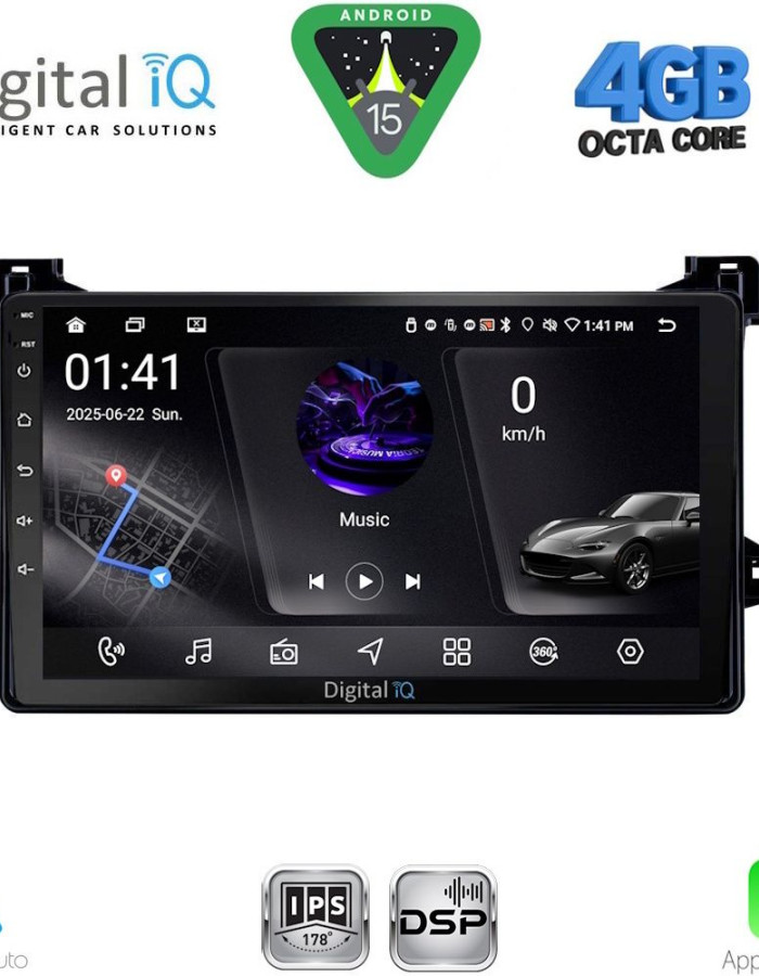 DIGITAL IQ RSG 6727_CPA (9inc) MULTIMEDIA TABLET for TOYOTA PRIUS mod. 2016-2020