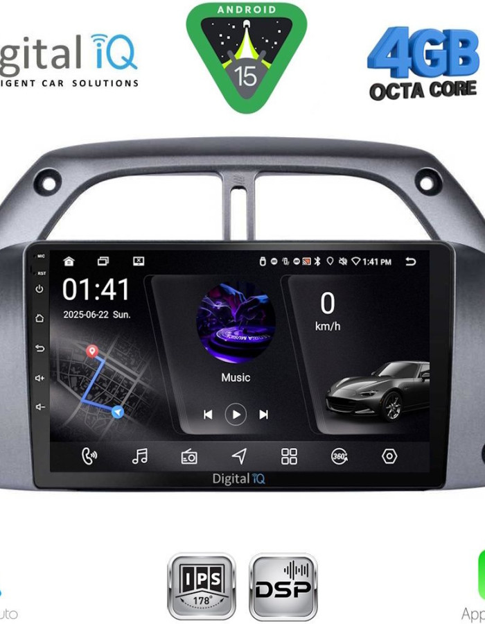 DIGITAL IQ RSG 6730_CPA A/C (9inc) MULTIMEDIA TABLET for TOYOTA RAV 4 mod. 2000-2006
