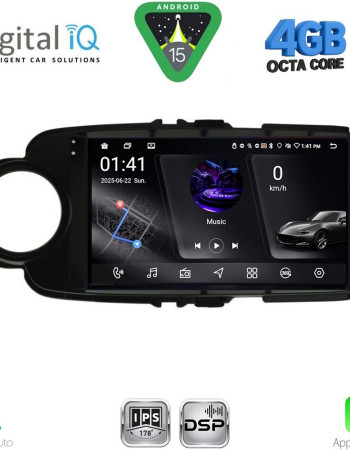 DIGITAL IQ RSG 6737BL_CPA (9inc) MULTIMEDIA TABLET for TOYOTA YARIS mod. 2011-2015 (BLACK)