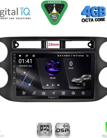 DIGITAL IQ RSG 6760BL_CPA (9inc) MULTIMEDIA TABLET for VW TIGUAN mod. 2011-2016 (BLACK)