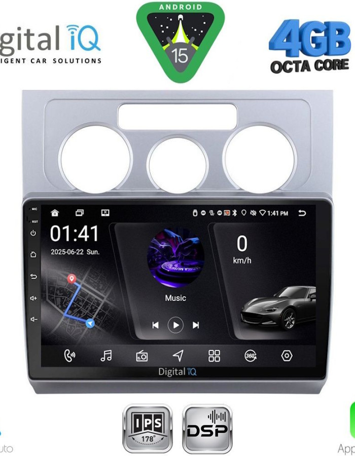 DIGITAL IQ RSG 6767_CPA A/C (10inc) MULTIMEDIA TABLET for VW TOURAN mod. 2003-2010