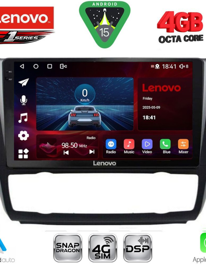 LENOVO SSQ 9040_CPA CLIMA (9inc) MULTIMEDIA TABLET for BMW S.1  E81-82-87-88 mod. 2004-2013
