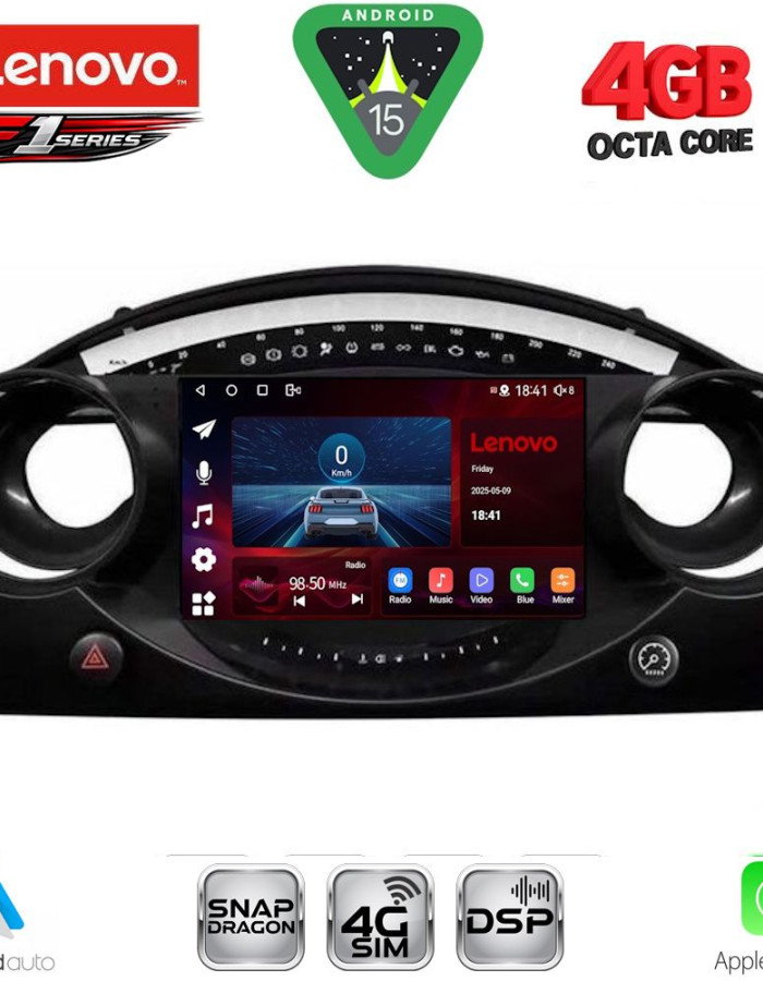 LENOVO SSQ 9063_CPA (9inc) MULTIMEDIA TABLET for MINI COOPER (R50-R52-R53) mod. 2000-2006