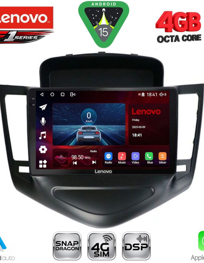 LENOVO SSQ 9076_CPA (9inc) MULTIMEDIA TABLET for CHEVROLET CRUZE mod. 2008-2012