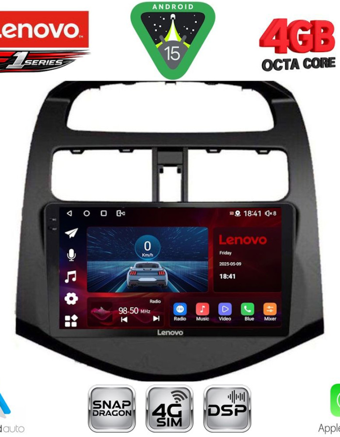 LENOVO SSQ 9078_CPA (9inc) MULTIMEDIA TABLET for CHEVROLET SPARK mod. 2009-2015