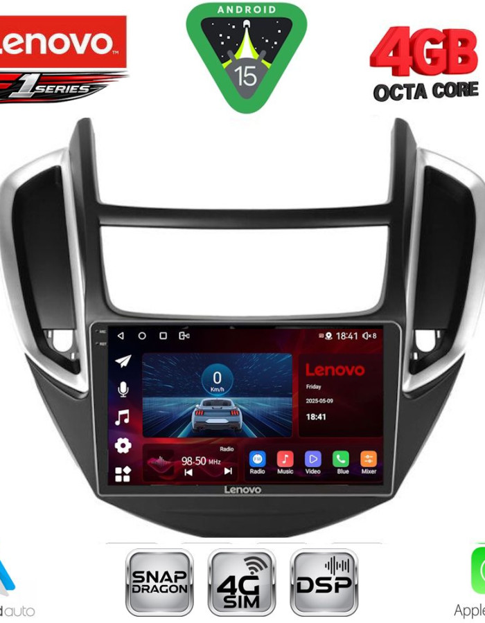 LENOVO SSQ 9080_CPA (9inc) MULTIMEDIA TABLET for CHEVROLET TRAX mod. 2014-2022