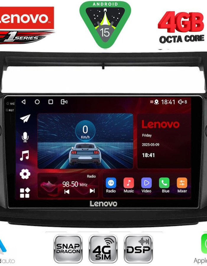 LENOVO SSQ 9084BL_CPA (9inc) MULTIMEDIA TABLET for CITROEN C4  mod. 2004-2011 (BLACK)