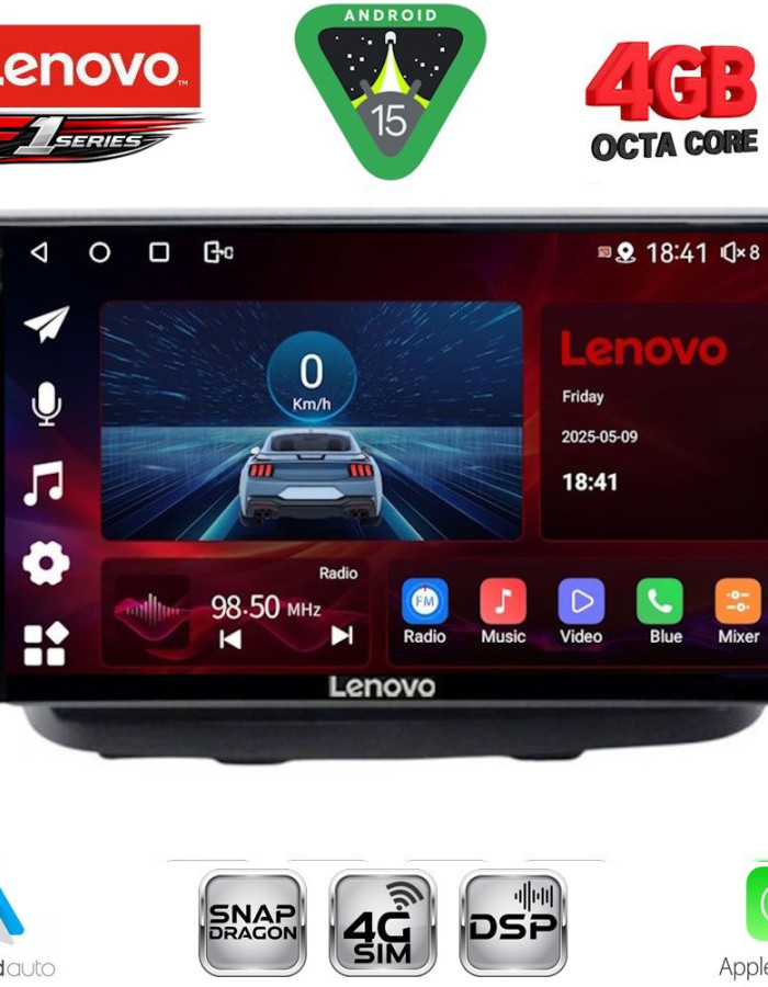 LENOVO SSQ 9135_CPA (10inc) MULTIMEDIA TABLET for FIAT DOBLO mod. 2002-2009