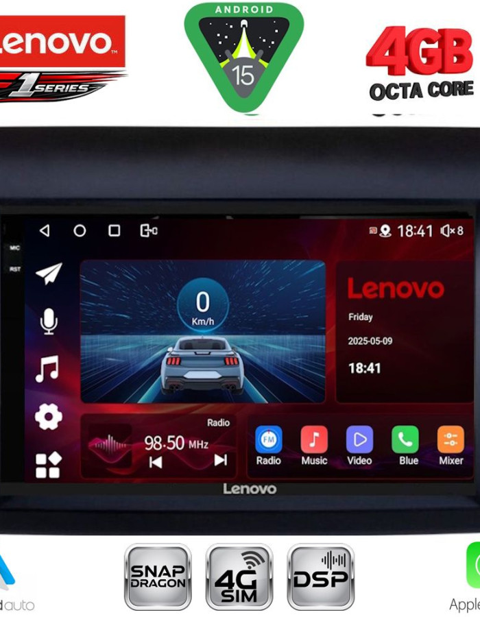 LENOVO SSQ 9141_CPA (9inc) MULTIMEDIA TABLET for FIAT DUCATO – CITROEN JUMPER – PEUGEOT BOXER mod. 2011-2021