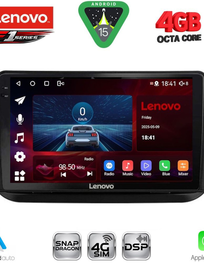 LENOVO SSQ 9142_CPA (9inc) MULTIMEDIA TABLET for CITROEN – FIAT – PEUGEOT mod. 2008-2018