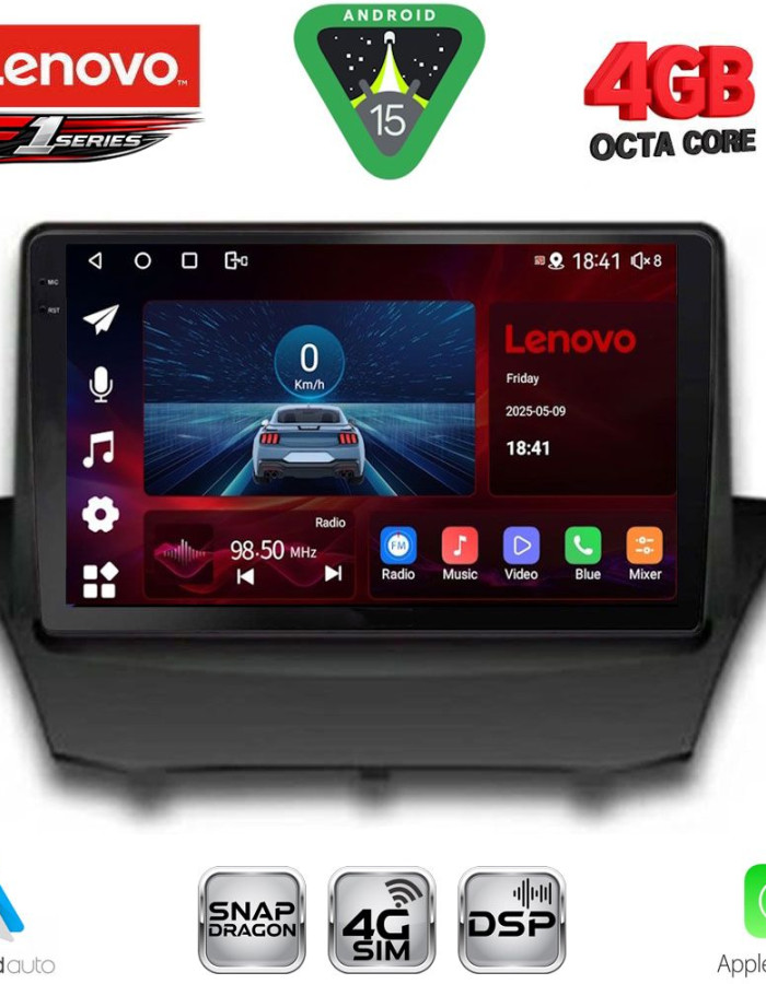 LENOVO SSQ 9154A_CPA (9inc) MULTIMEDIA TABLET for FORD FIESTA mod. 2008-2017