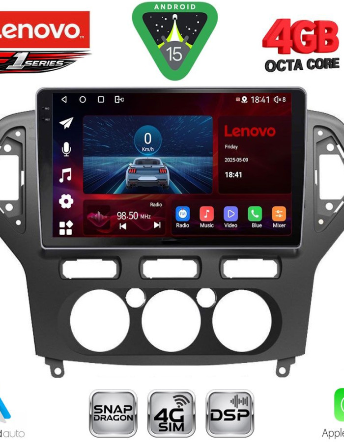 LENOVO SSQ 9162_CPA A/C (10inc) MULTIMEDIA TABLET for FORD MONDEO mod. 2007-2011