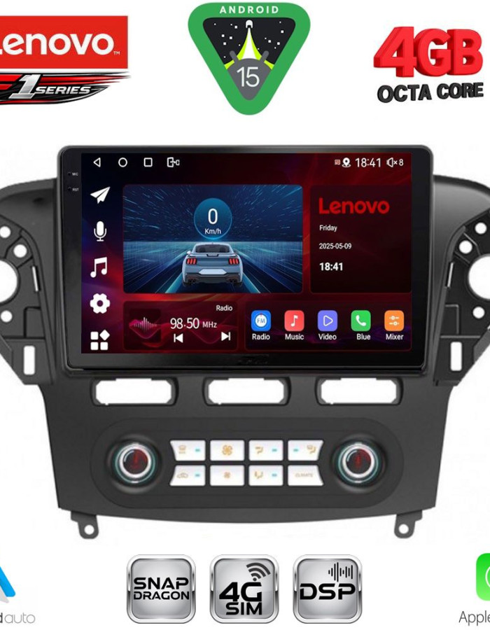 LENOVO SSQ 9163_CPA CLIMA (10inc) MULTIMEDIA TABLET for FORD MONDEO mod. 2011-2013