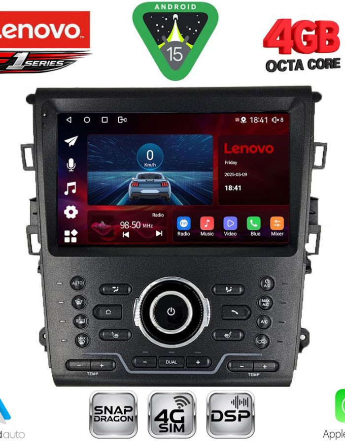 LENOVO SSQ 9164_CPA CLIMA (9inc) MULTIMEDIA TABLET for FORD MONDEO mod. 2014-2023