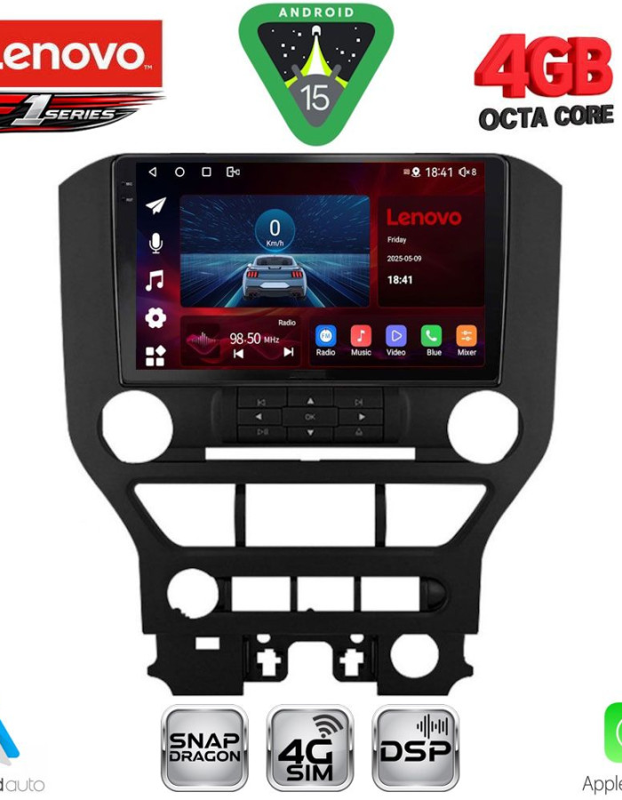 LENOVO SSQ 9166_CPA 3BUT (9inc) MULTIMEDIA TABLET for FORD MUSTANG mod. 2015-2020