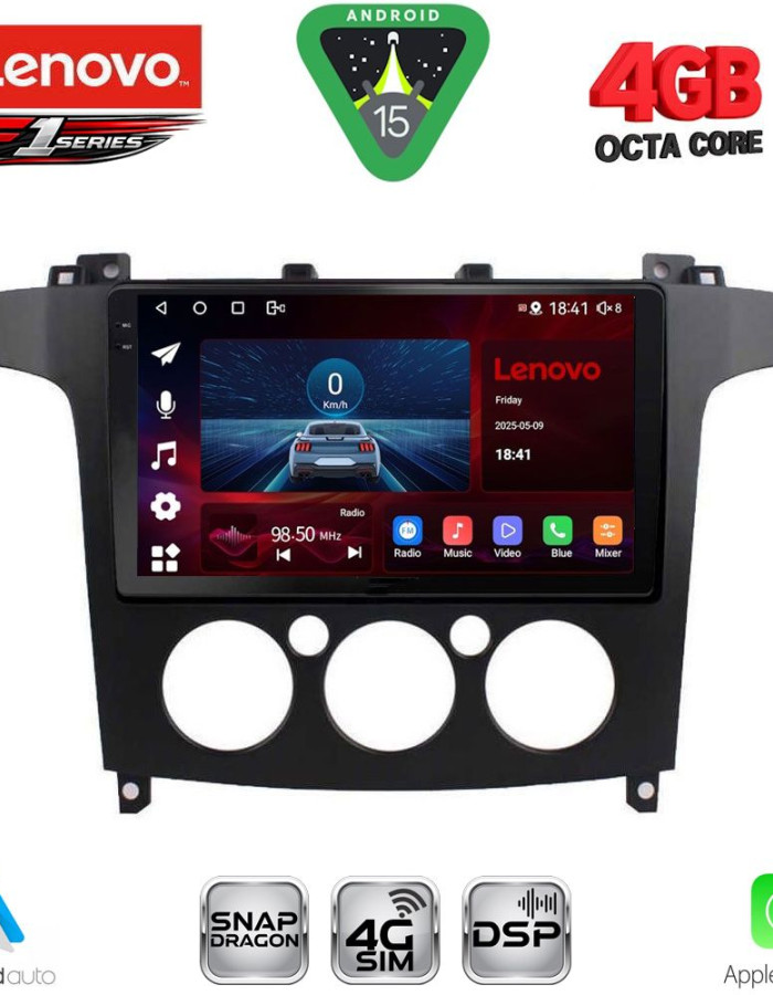 LENOVO SSQ 9175_CPA A/C (9inc) MULTIMEDIA TABLET for FORD SMAX mod. 2006-2014