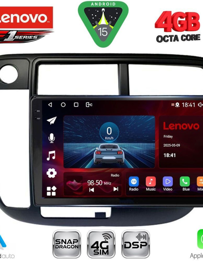 LENOVO SSQ 9186_CPA CLIMA (9inc) MULTIMEDIA TABLET for HONDA CIVIC mod. 1995-2001