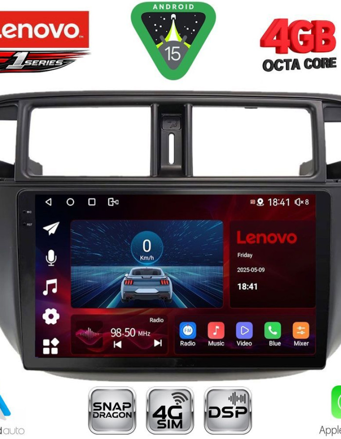 LENOVO SSQ 9186_CPA A/C (9inc) MULTIMEDIA TABLET for HONDA CIVIC mod. 1995-2001