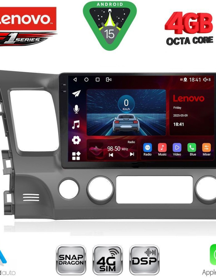 LENOVO SSQ 9188_CPA (10inc) MULTIMEDIA TABLET for HONDA CIVIC 4D mod. 2006-2012