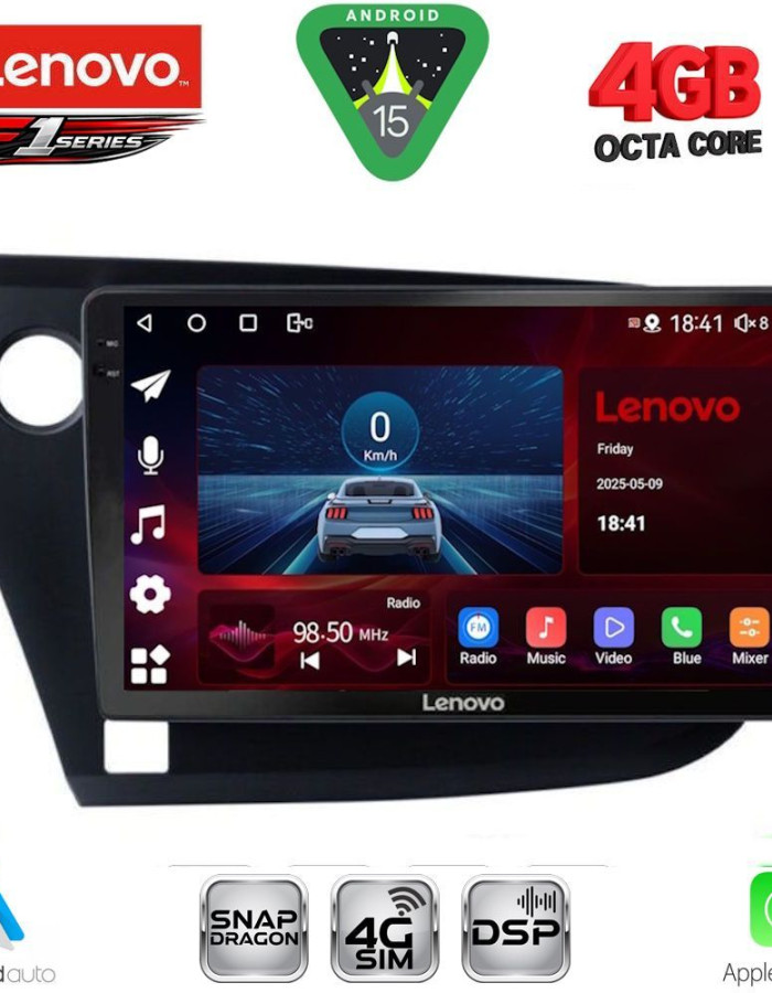 LENOVO SSQ 9205_CPA (9inc) MULTIMEDIA TABLET for HONDA INSIGHT mod. 2009-2014