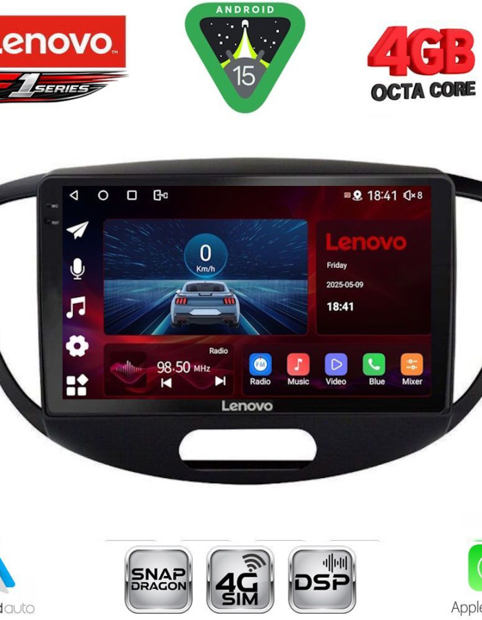 LENOVO SSQ 9223_CPA (9inc) MULTIMEDIA TABLET for HYUNDAI i10 mod. 2008-2013