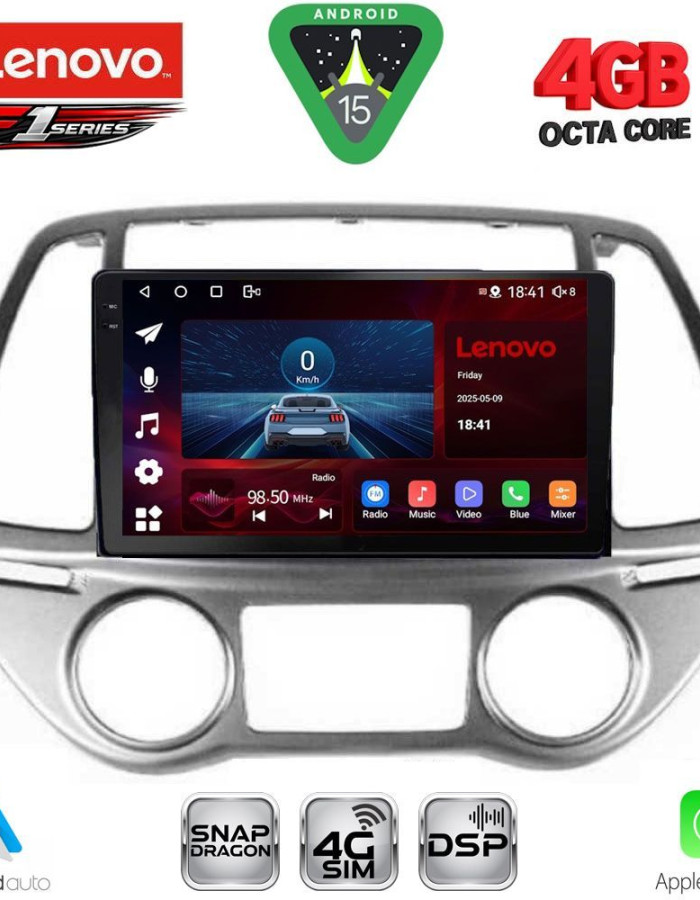 LENOVO SSQ 9227_CPA CLIMA (9inc) MULTIMEDIA TABLET for HYUNDAI i20 mod. 2008-2012