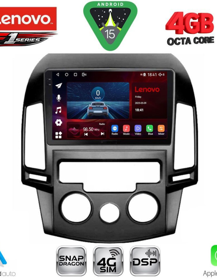 LENOVO SSQ 9231_CPA A/C (9inc) MULTIMEDIA TABLET for HYUNDAI i30 mod. 2007-2012