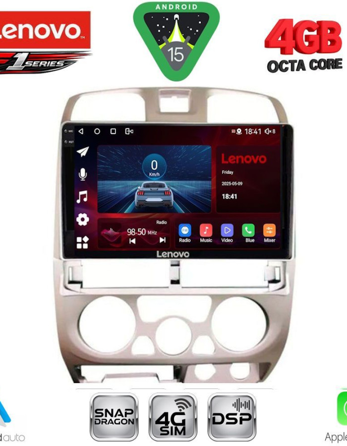 LENOVO SSQ 9253SL_CPA (9inc) MULTIMEDIA TABLET for ISUZU D-MAX mod. 2002-2008 (SILVER)