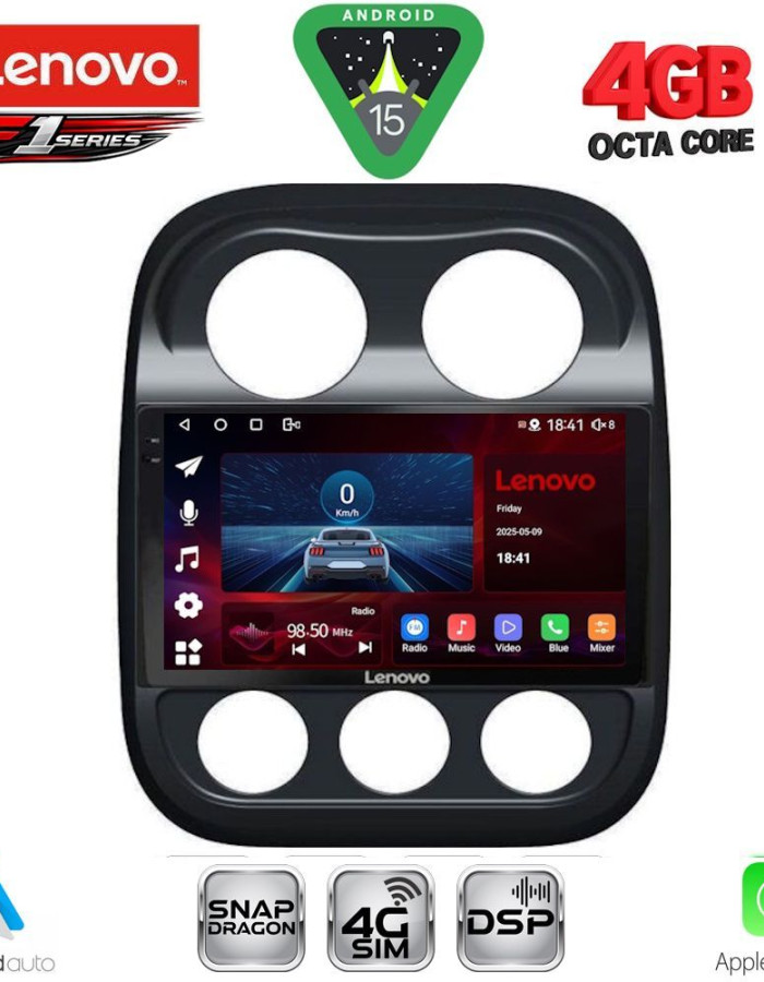 LENOVO SSQ 9277_CPA (10inc) MULTIMEDIA TABLET for JEEP COMPASS – PATRIOT mod. 2007-2016