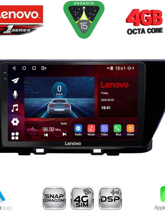 LENOVO SSQ 9305_CPA (9inc) MULTIMEDIA TABLET for KIA NIRO mod. 2017-2021