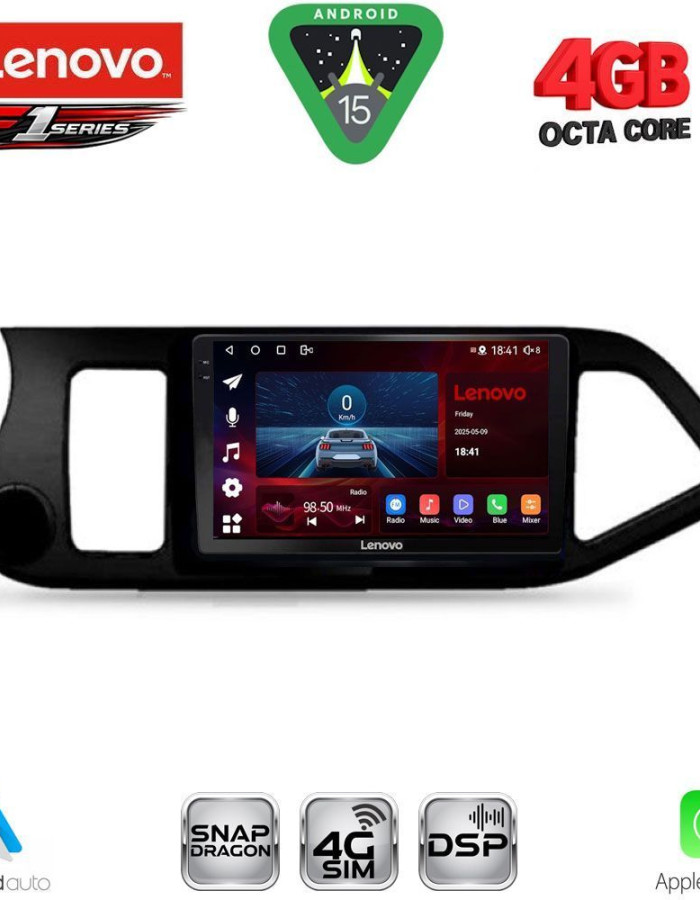 LENOVO SSQ 9308_CPA (9inc) MULTIMEDIA TABLET for KIA PICANTO mod. 2011-2017