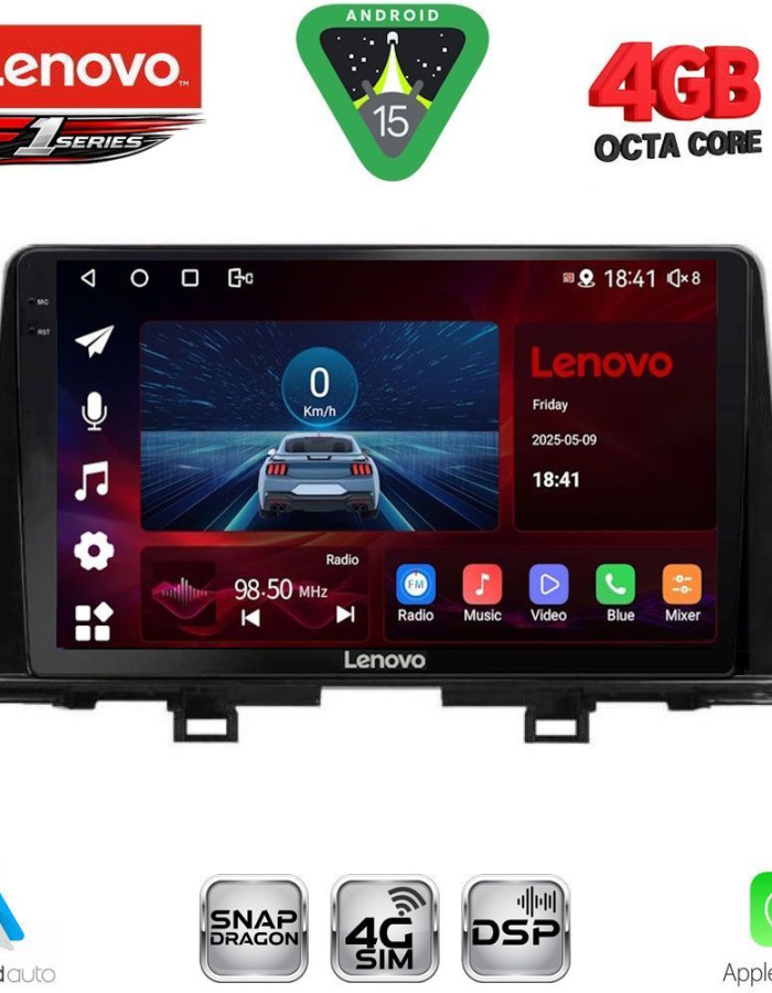 LENOVO SSQ 9309_CPA (9inc) MULTIMEDIA TABLET for KIA PICANTO mod. 2017-2021