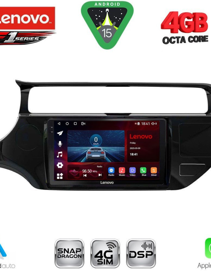 LENOVO SSQ 9315_CPA (9inc) MULTIMEDIA TABLET for KIA RIO mod. 2015-2018