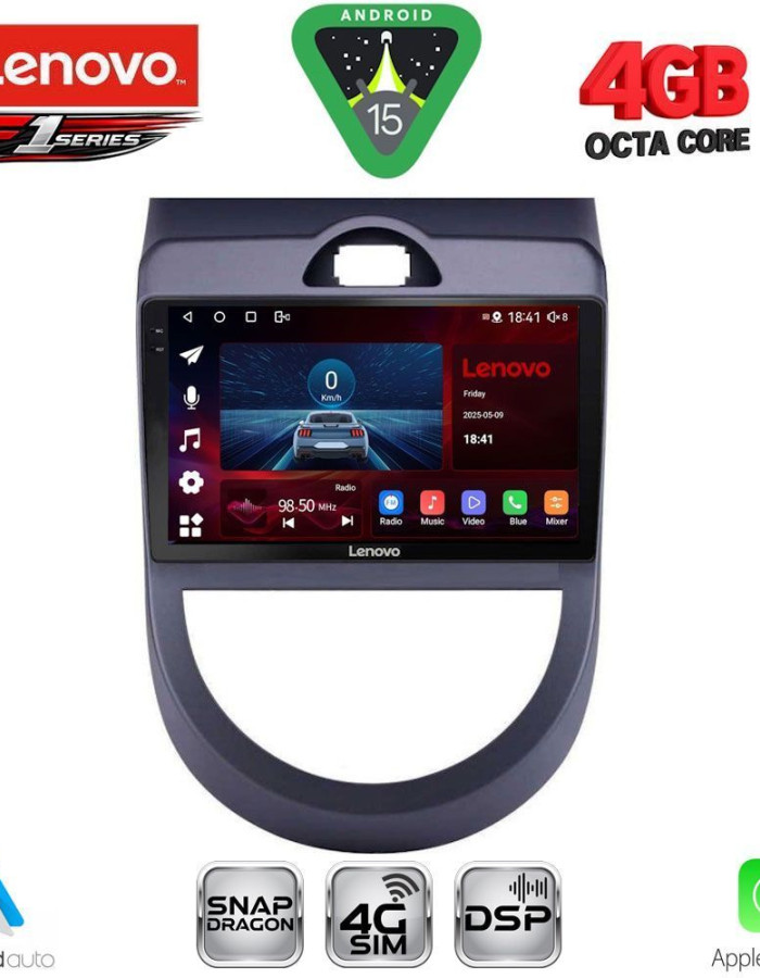 LENOVO SSQ 9320_CPA (9inc) MULTIMEDIA TABLET for KIA SOUL mod. 2008-2013