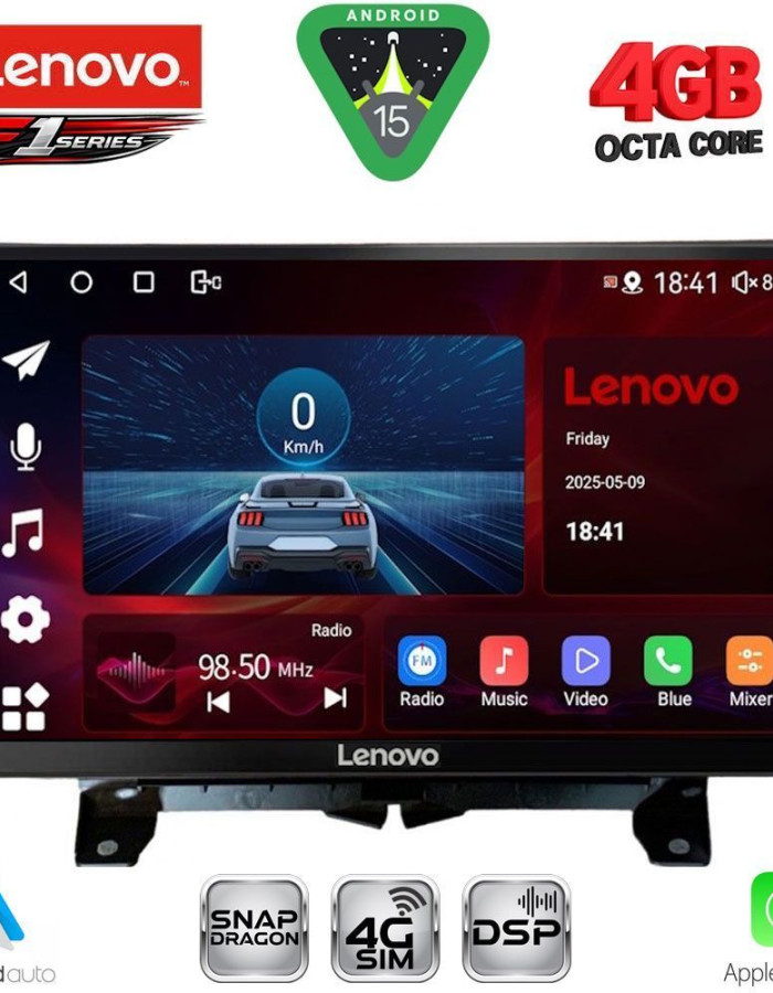 LENOVO SSQ 9332_CPA (9inc) MULTIMEDIA TABLET for LAND ROVER DISCOVERY 3 - RANGE ROVER SPORT mod. 2004-2009