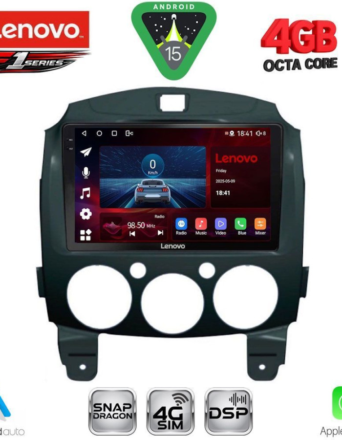 LENOVO SSQ 9361_CPA (9inc) MULTIMEDIA TABLET for MAZDA 2  mod. 2007-2014