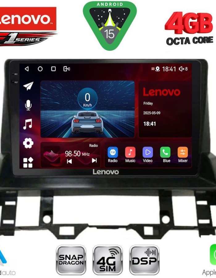 LENOVO SSQ 9376_CPA DASH (10inc) MULTIMEDIA TABLET for MAZDA 6 mod. 2002-2008