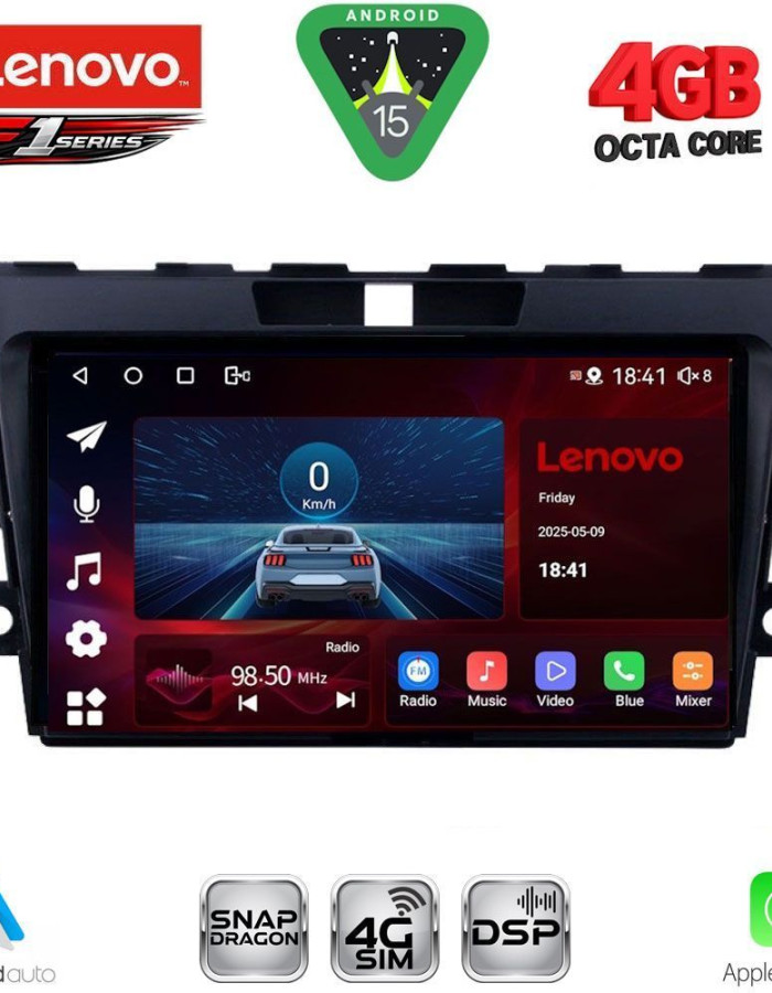 LENOVO SSQ 9389_CPA (9inc) MULTIMEDIA TABLET for MAZDA CX7  mod. 2006-2012